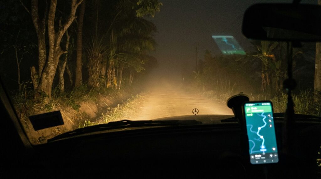 GPS พาหลงทางกลางคืน ทางที่ไม่มีในแผนที่