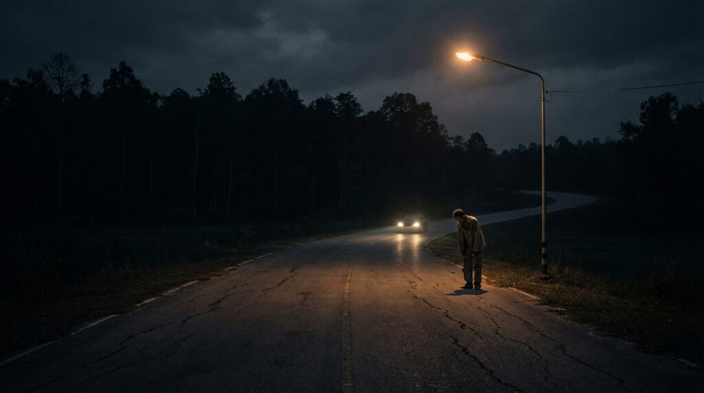 คนโบกรถกลางดึก ที่ไม่มีใครจำได้ว่าเคยรับขึ้นมา